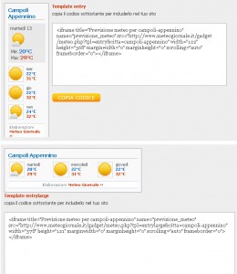 script meteo gratis