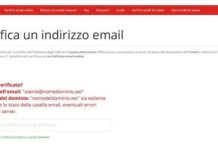 Verificare l'esistenza di un indirizzo email o di una lista di email
