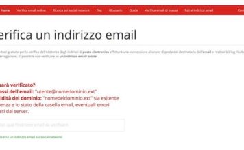 Verificare l'esistenza di un indirizzo email o di una lista di email
