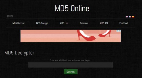 md5 decripter